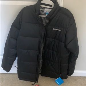 Black columbia puffer jacket